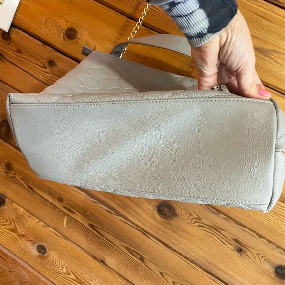 Betsey Johnson gray work tote shoulder Bag - Picture 9 of 12